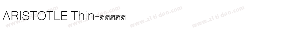 ARISTOTLE Thin字体转换